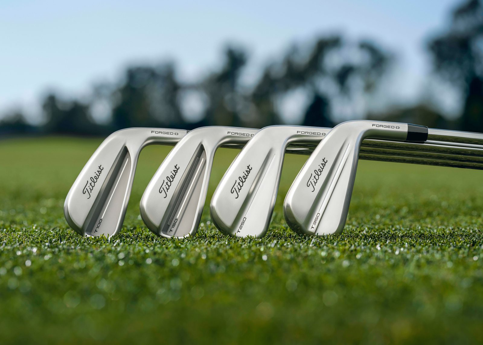 The 2025 Titleist T-Series iron lineup photographed together.